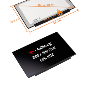 LED Display 17,3" 1600x900 matt passend für BOE...