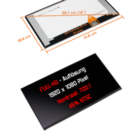 LED Display 14,0" 1920x1080 passend für LG...