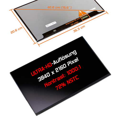 LED Display 15,6" 3840x2160 passend für BOE NE156QUM-N64