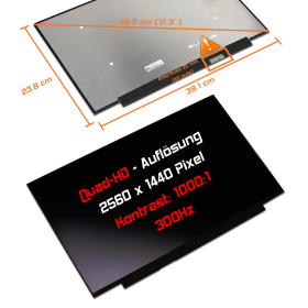 LED Display 17,3" 2560x1440 passend für BOE...