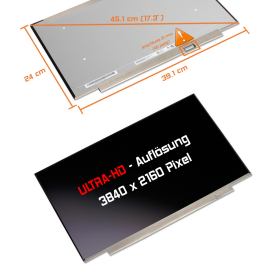 LED Display 17,3" 3840x2160 passend für AUO...