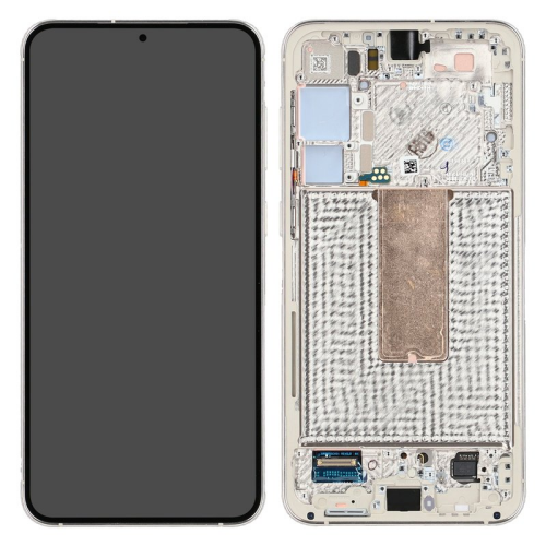Display Modul mit Rahmen und Toucheinheit cream GH82-30476B für Samsung Galaxy S23+ (SM-S916B)