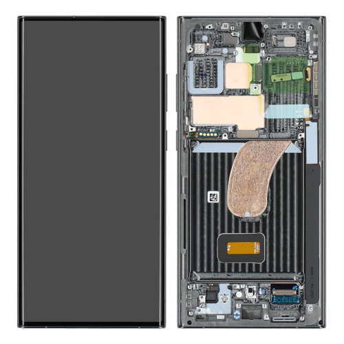Display Modul mit Rahmen und Toucheinheit Einheit green/grün GH82-30466C für Samsung Galaxy S23 Ultra (SM-S918B)