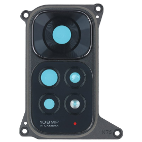 Haupt Kamera Linse + Lünette black/schwarz für...