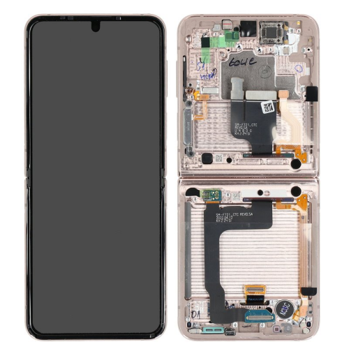 Display Modul mit Rahmen und Toucheinheit pink/rosa gold GH82-29440C für Samsung Galaxy Z Flip 4 SM-F721B