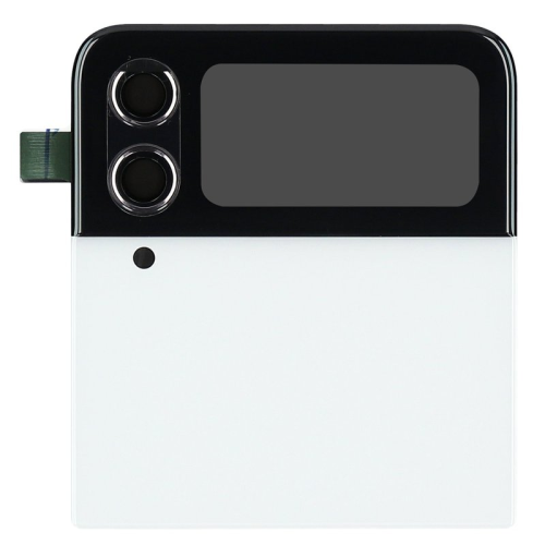 Samsung Galaxy Z Flip 4 SM-F721B Backcover oben + LCD Display bespoke white weiß GH97-27947F