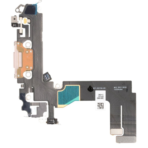 Ladebuchse + Flex Kabel pink/rosa passend für iPhone 13 Mini