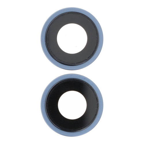 Kamera Linse + Lünette Set blue/gelb für Apple iPhone 14 (A2883,A2884,A2881,A2649,A2882)