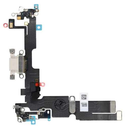 Ladebuchse + Flex Kabel starlight/weiß passend für iPhone 14 Plus