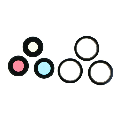 Haupt Kamera Linse + Lünette 6pcs black/schwarz für Apple iPhone 14 Pro (A2650, A2892, A2891, A2889, A2890)