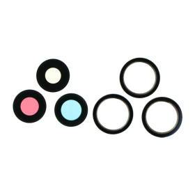 Haupt Kamera Linse + Lünette 6pcs black/schwarz...