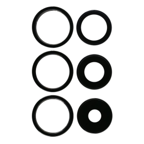 Haupt Kamera Linse + Lünette 6pcs black/schwarz...