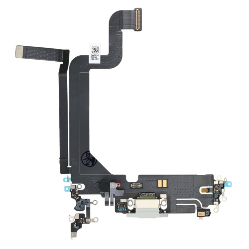 Ladebuchse + Flex Kabel starlight/weiß passend für iPhone 14 Pro Max