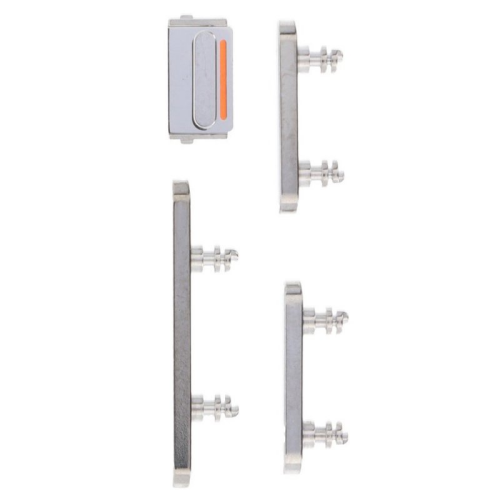 Seitentasten Set silver/silber für Apple iPhone 14 Pro (A2650, A2892, A2891, A2889, A2890)