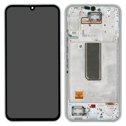 Display Modul mit Rahmen und Toucheinheit awesome silver/silber GH82-31200B für Samsung Galaxy A34 5G (SM-A346B)