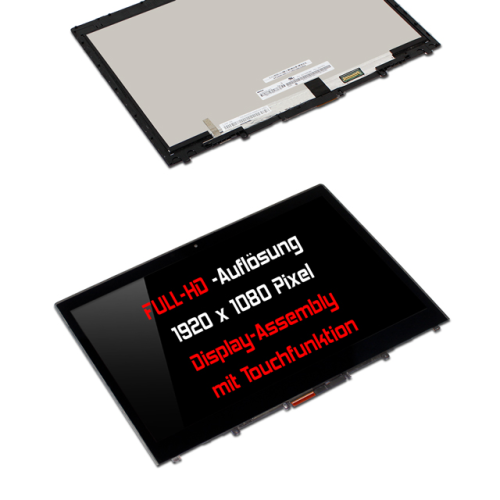 Display Assembly mit Touch 14,0" 1920x1080 passend für Lenovo P/N: 01YT245