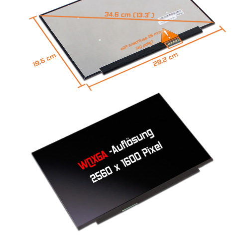 LED Display 13,3" 2560x1600 passend für Lenovo ThinkBook 20WJ001KGE