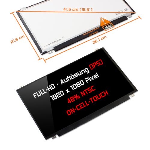 LED Display 15,6" 1920x1080 In-Cell Touch passend für Dell Latitude 5590