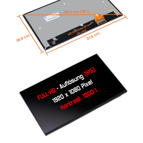 LED Display 14,0" 1920x1080 matt passend für HP...