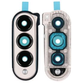 Haupt Kamera Linse + Lünette beige für Samsung...