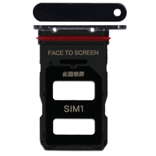 SIM-Karten Halter ceramic black/schwarz 48200000743W für Xiaomi Mi 11 Ultra (M2102K1G)