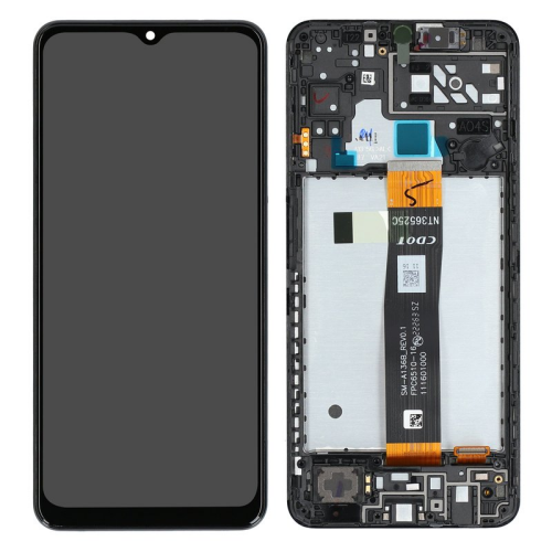 Display Modul mit Rahmen und Toucheinheit black/schwarz GH82-29805A für Samsung Galaxy A04s SM-A047F