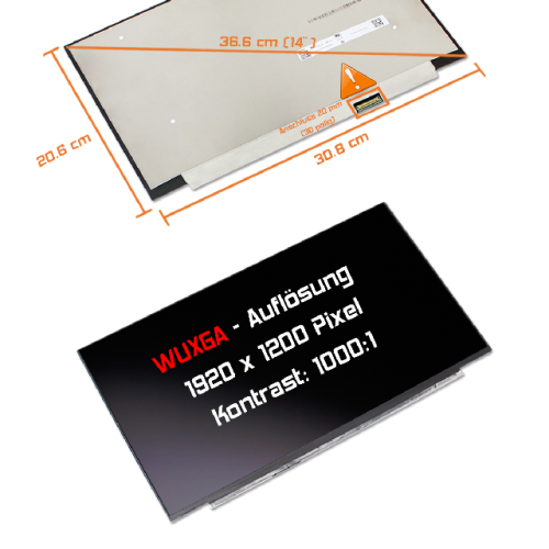 LED Display 14,0" 1920x1200 passend für BOE NV140WUM-N44