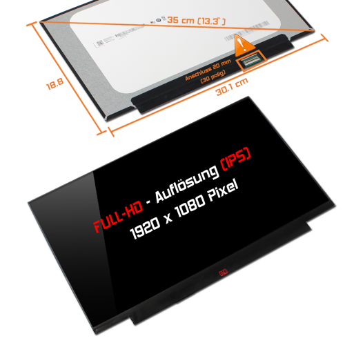 LED Display 13,3" 1920x1080 passend für AUO B133HAN06.2