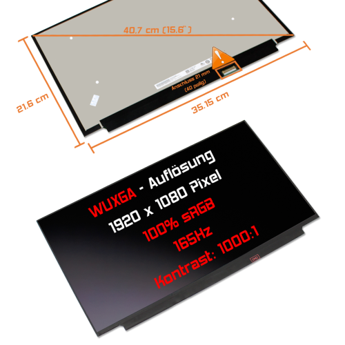 LED Display 15,6" 1920x1080 passend für AUO B156HAN12.1