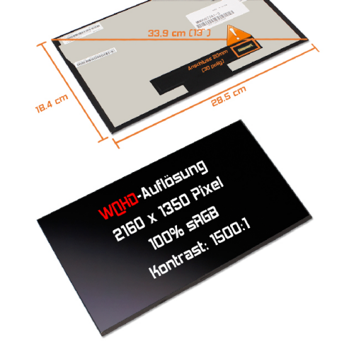 LED Display 13,0" 2160x1350 passend für CSOT MND007ZA1-2