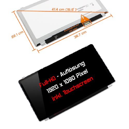 LED Display 15,6" 1920x1080 PCAP passend für AUO B156HTT01.0