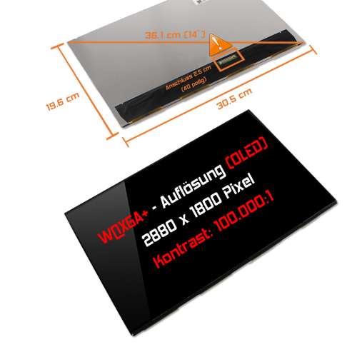 OLED Display 14,0" 2880x1800 passend für Samsung ATNA40YK11-0
