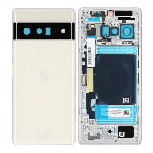 Google Pixel 6 Pro Backcover Akkudeckel cloudy white/weiß G949-00225-01