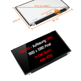 LED Display 15,6" 1920x1080 In-Cell-Touch passend...
