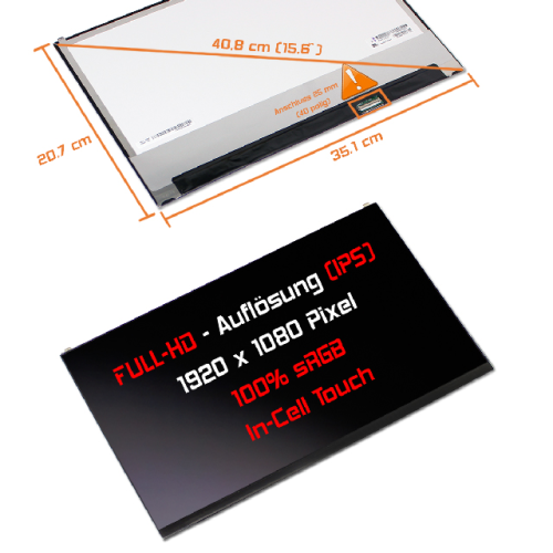 LED Display 15,6" 1920x1080 In-Cell Touch passend für LG Display LP156WFD (SP)(Z1)