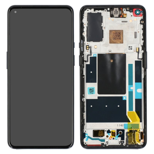 OnePlus 9 Display Modul Rahmen Touchscreen astral black/schwarz 1001100053