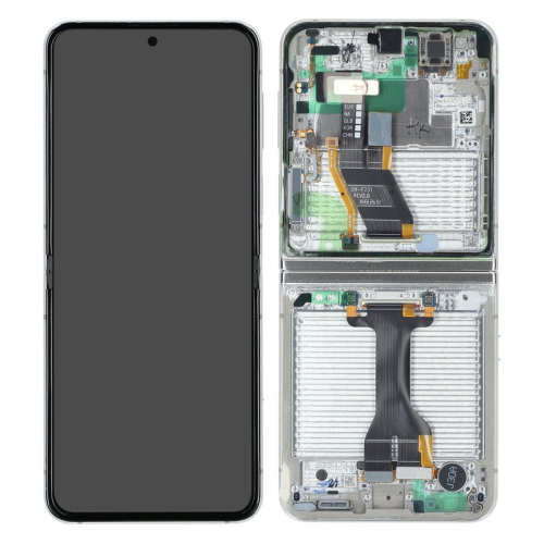 Display Modul mit Rahmen und Toucheinheit cream GH82-31827B für Samsung Galaxy Z Flip 5 SM-F731B