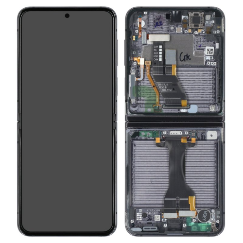 Display Modul mit Rahmen und Toucheinheit graphite/graphit GH82-31827A für Samsung Galaxy Z Flip 5 SM-F731B
