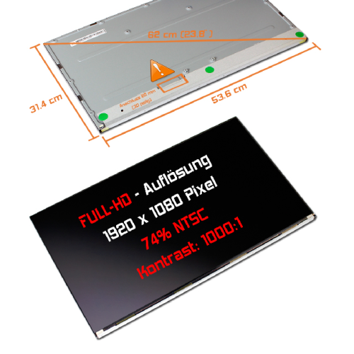 LED Display 23,8" 1920x1080 passend für Acer KL.2380E.009