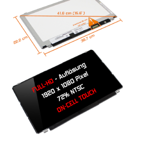 LED Display 15,6" 1920x1080 PCAP,-optisch-Verklebung...