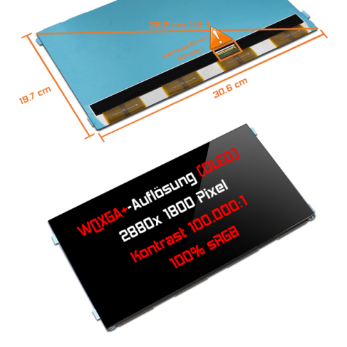 OLED Display 14,0" 2880x1800 passend für Asus ZenBook 14 UM3402