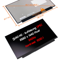 LED Display 15,6" 2560x1440 passend für Clevo...