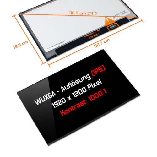 LED Display 14,0" 1920x1200 100%sRGB passend für LG Gram 14 14Z90