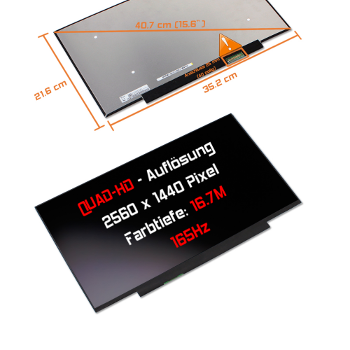 LED Display 15,6" 2560x1440 passend für Schenker VIA 15 Pro M22