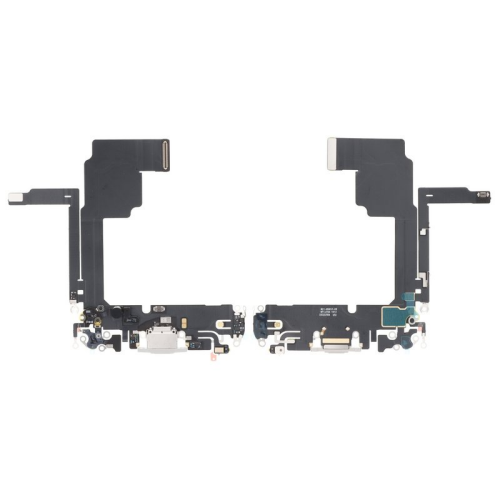 Ladeanschluss + Flexkabel white/weiß titanium für Apple iPhone 15 Pro (A3102)