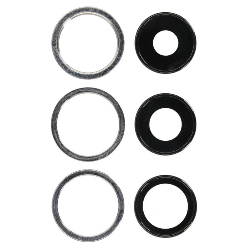 Kamera Linsen + Rahmen 3er Set silver/silber passend für iPhone 13 Pro