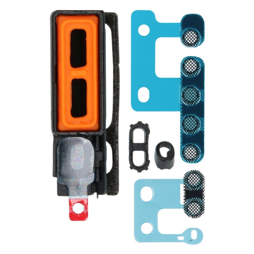 Lautsprecher Staubschutz Gitter Set black/schwarz für Apple iPhone 15 (A3090)