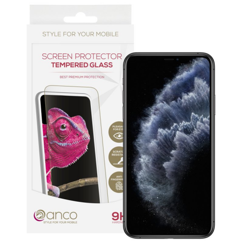 anco Tempered Glass Fullscreen für Apple iPhone Xs Max, 11 Pro Max