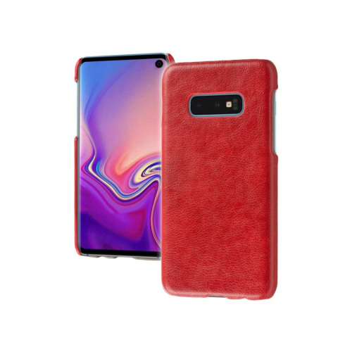 anco PC Case Retro Leather für G970F Samsung Galaxy S10e - red