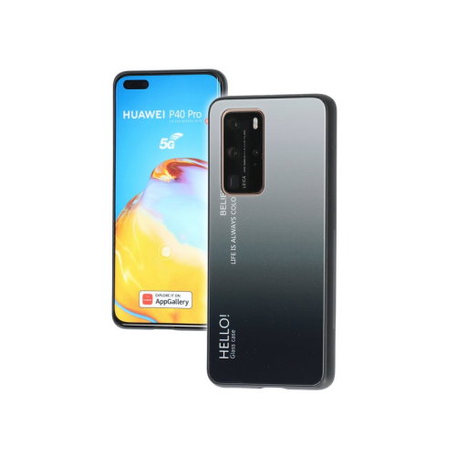 anco PC + TPU Case Gradient für HUAWEI P40 Pro, P40 Pro+ - grey black